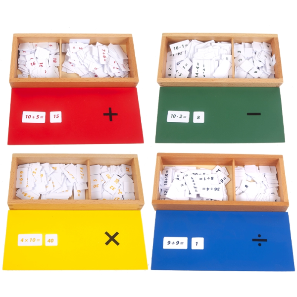 Four Operations Equations and Products Box